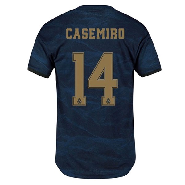 Camiseta Real Madrid NO.14 Casemiro Segunda equipo 2019-20 Azul
